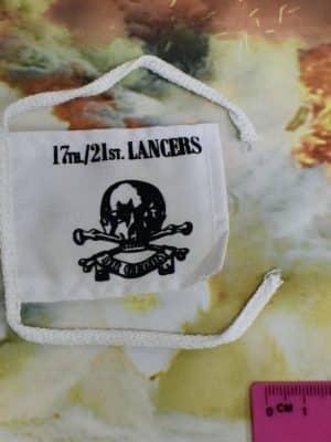 Vintage Action Man 40th 17th/21st Lancers Lancer Skull and Cross-Bone Flag