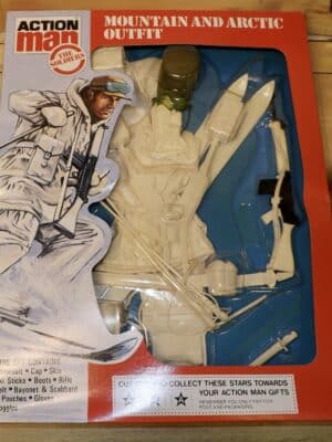 Vintage Action Man Carded Mountain and Artic Outfit (Bubble Has Discoloured)