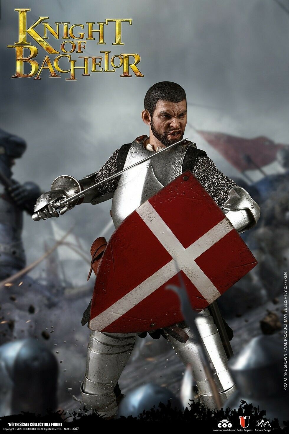 COOMODEL 1/6 SCALE SERIES OF EMPIRES (DIE-CAST ALLOY) - KNIGHT OF BACHELOR - SE067