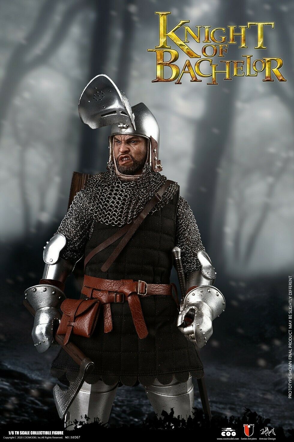 COOMODEL 1/6 SCALE SERIES OF EMPIRES (DIE-CAST ALLOY) - KNIGHT OF BACHELOR - SE067