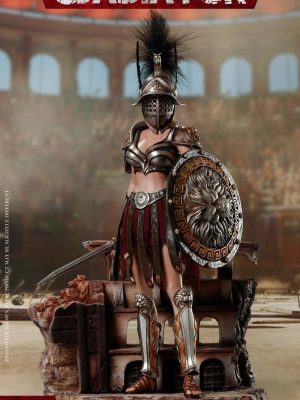 1/6 Scale HaoYuToys HHmodel Rome Roman Gladiator Empire Imperial Legion Imperial Female Warrior Black Plume HH18014