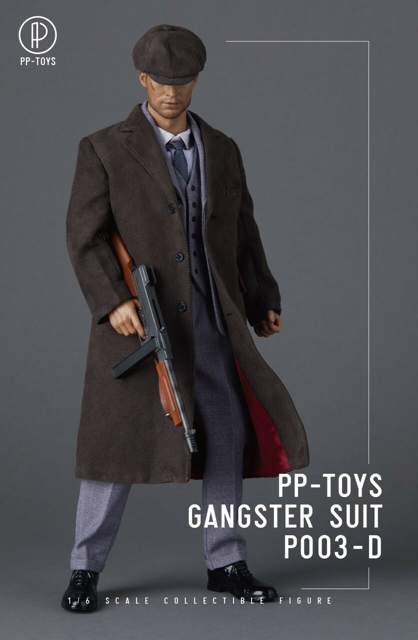 PP-Toys 1/6 Scale WWII Gangster Grey Suit Set P003-D