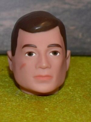 VINTAGE ACTION MAN 40th REPLACEMENT HEAD PAINTED BROWN HAIR x 3