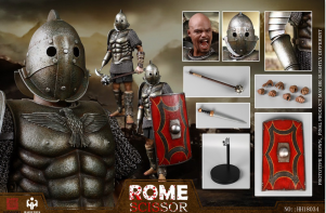 HaoYuToys HHmodel 1/6 Scale Rome Roman Imperial Army Scissor Hunting Ground Fighter Silver Edition HH18034