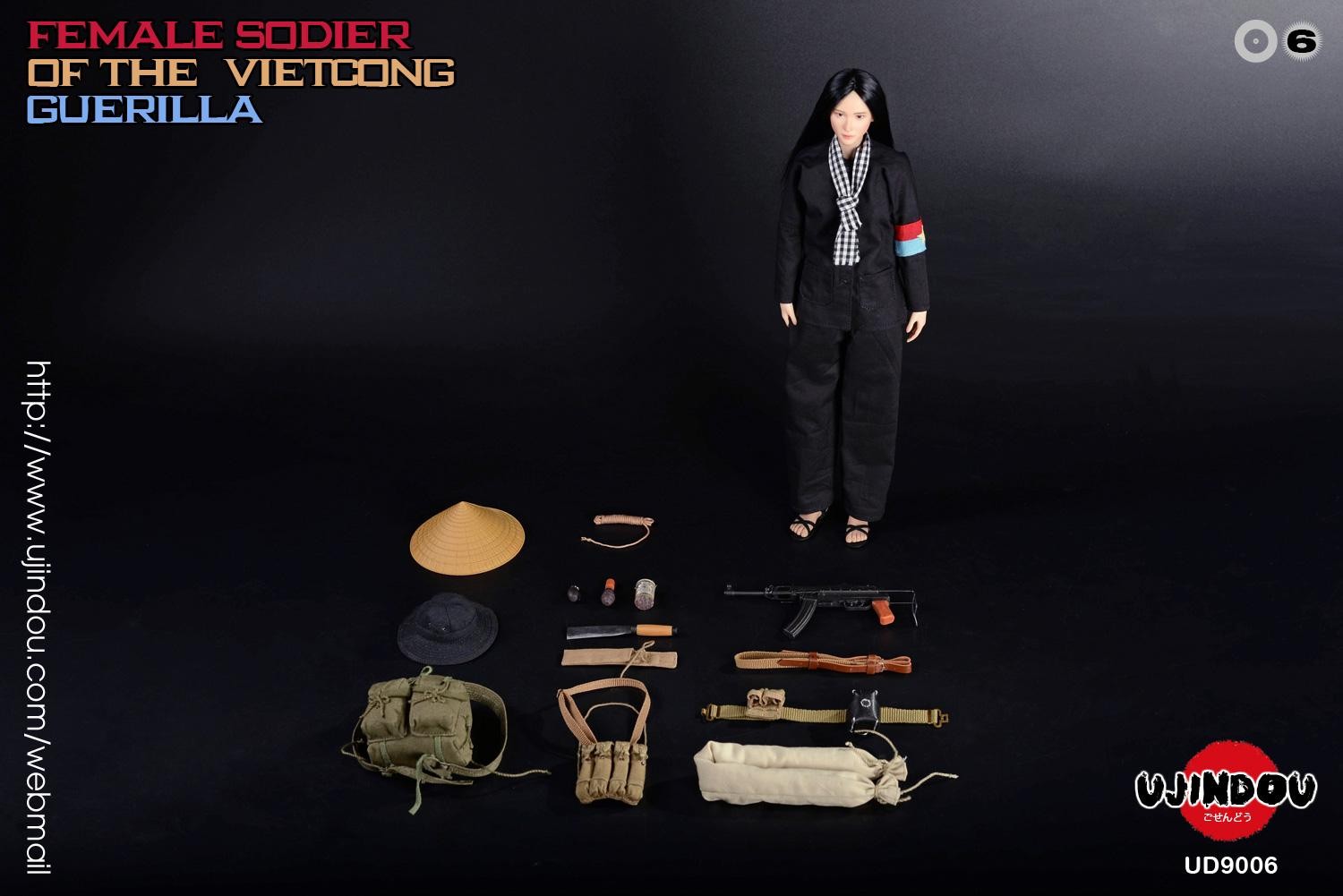 Ujindou 1/6 Scale Vietnam Vietcong Female Guerrilla Soldier UD9006