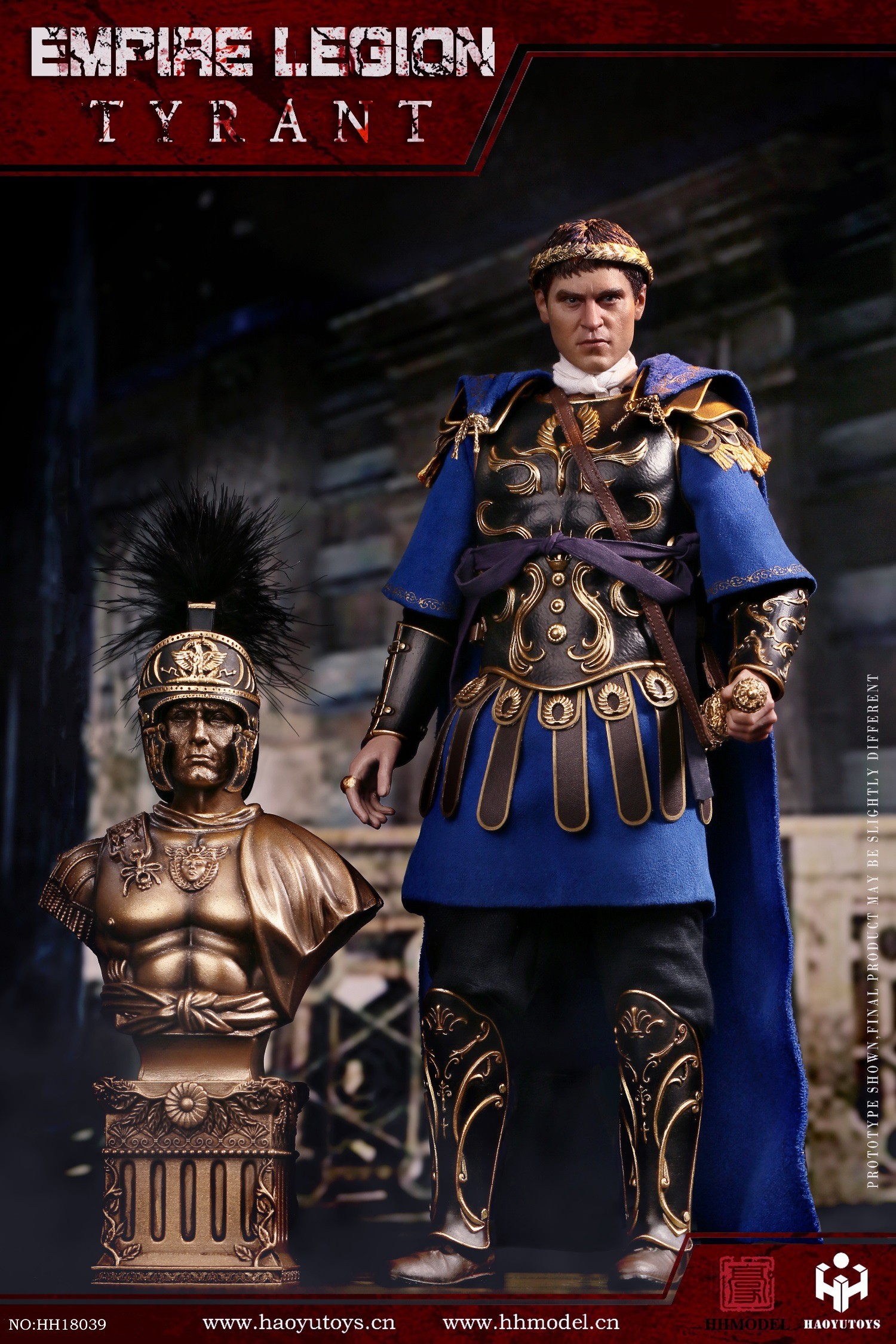 1/6 Scale HaoYuToys HHmodel Rome Roman Imperial Legion Tyrant Black Gold Deluxe Edition HH18039