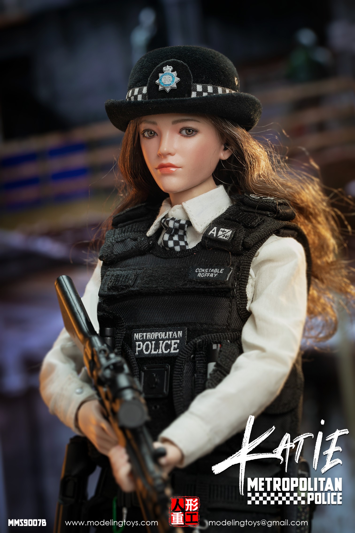 1/6 Scale Modelling Toys British Police Service Female Armed Officer Katie MMS9007B