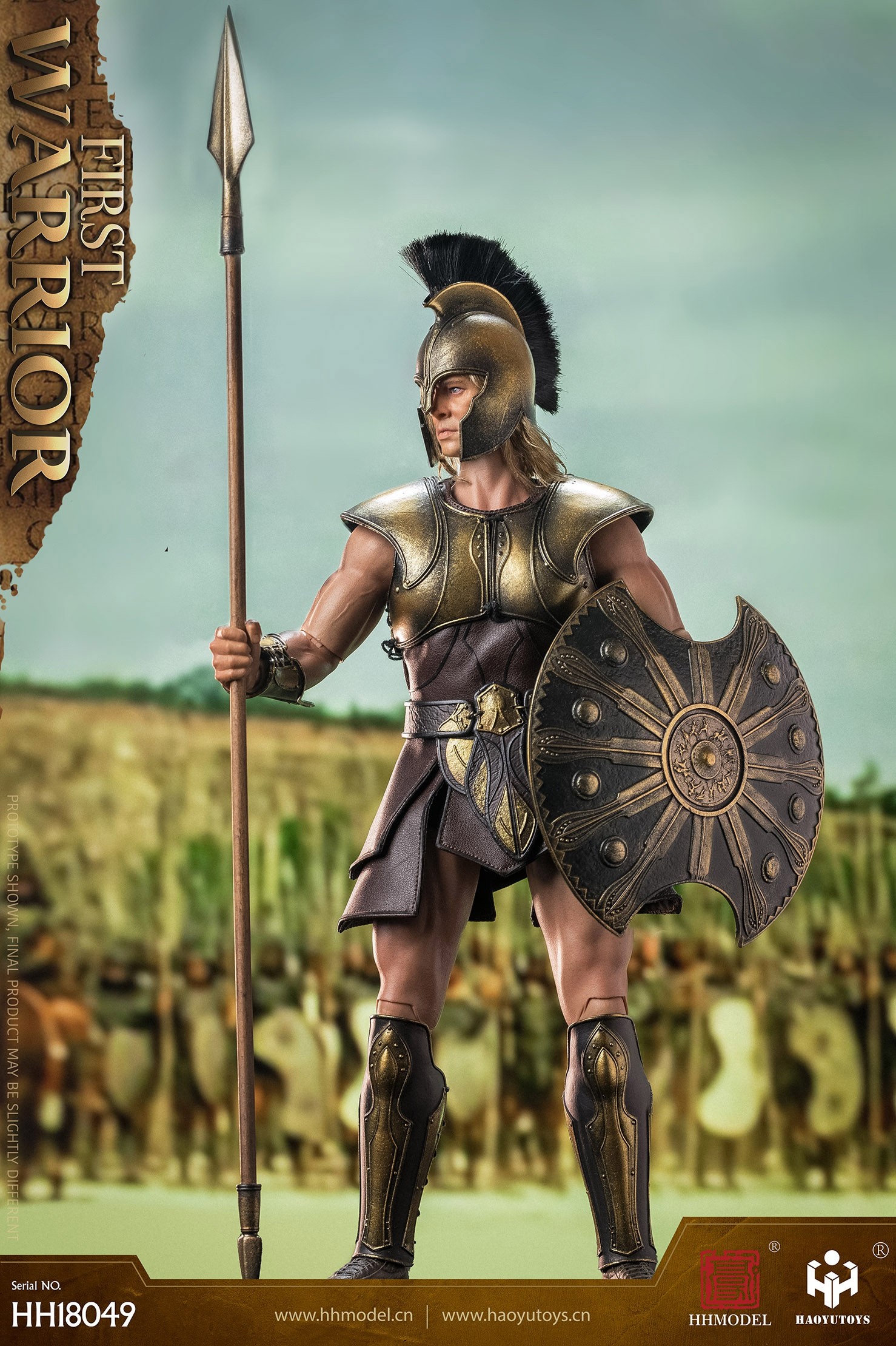 1/6 Scale HaoYuTOYS HHmodel Empire Legion Trojan Horse Massacre Greek First Warrior War Version HH18049