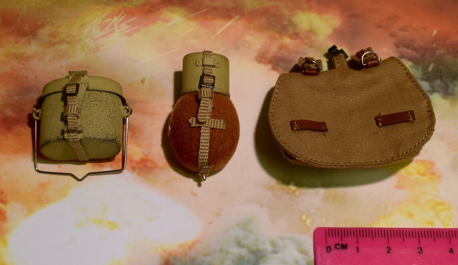 Dragon Dreams DID 1/6 Scale WW II German Mess Tin Bottle B Bag from Burk D80152