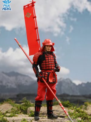 Dragon In Dreams DID Palm Hero Series 1/12 Scale Japan Samurai Sengoku Soldier Red XJ80016A