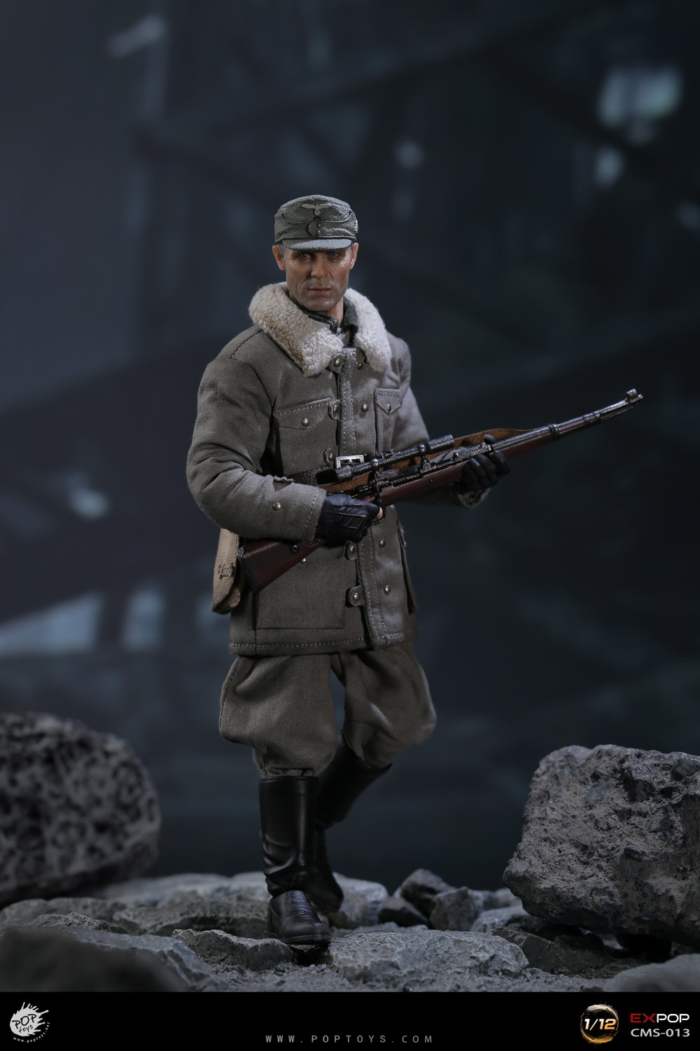 1/12 Scale Poptoys WWII German Sniper Colonel CMS013