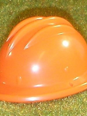Vintage Action Man 40th Action Soldier Engineer Construction Orange Helmet