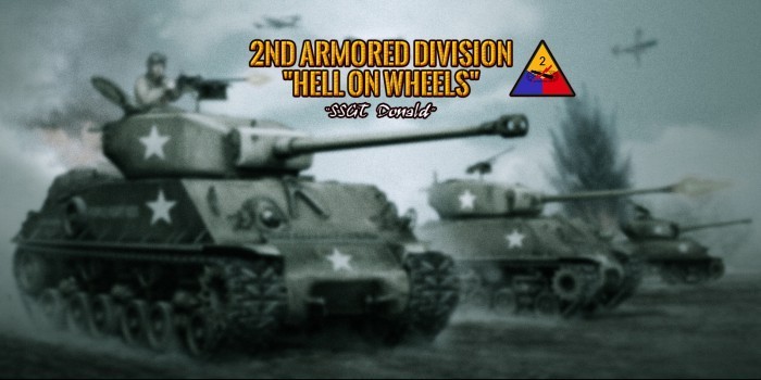 DONALD - SSGT - 2nd ARMOURED DIVISION - HELL ON WHEELS - A80113