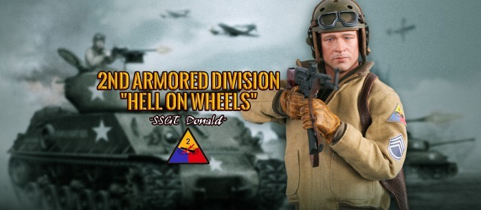 DONALD - SSGT - 2nd ARMOURED DIVISION - HELL ON WHEELS - A80113