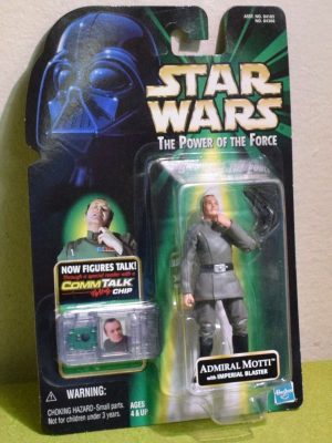 STAR WARS CARDED POWER OF THE FORCE GREEN CARD COMM TECH ADMIRAL MOTTI
