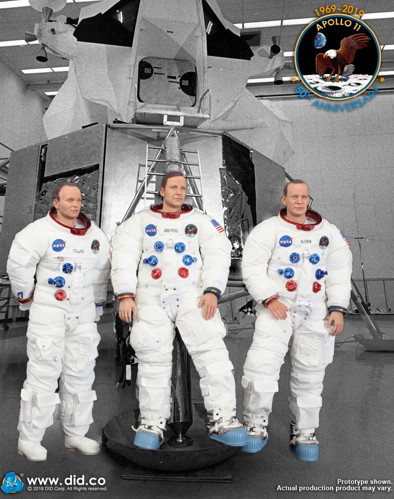 DiD Apollo 11 Astronauts Neil Armstrong + Buzz Aldrin + Michael Collins (Combo Pack)
