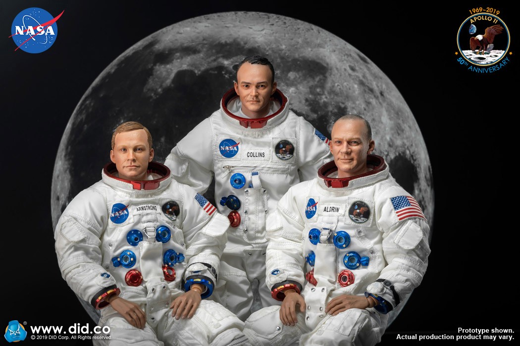 DiD Apollo 11 Astronauts Neil Armstrong + Buzz Aldrin + Michael Collins (Combo Pack)
