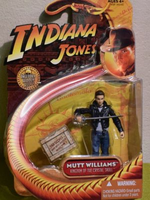 INDIANA JONES CARDED 3.75" KINGDOM OF THE CRYSTAL SKULL MUTT WILLIAMS with SWORD
