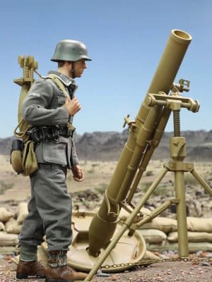 1/6 Scale WW II German 12cm Granatwerfer42 Mortar Sand E60074Y