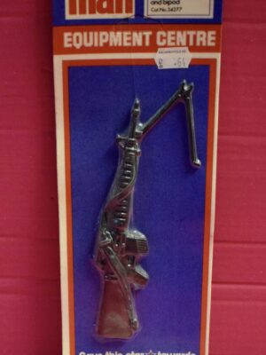 Vintage Action Man by Palitoy Equipment Centre Light Machine Gun American M16 Rifle And Bipod