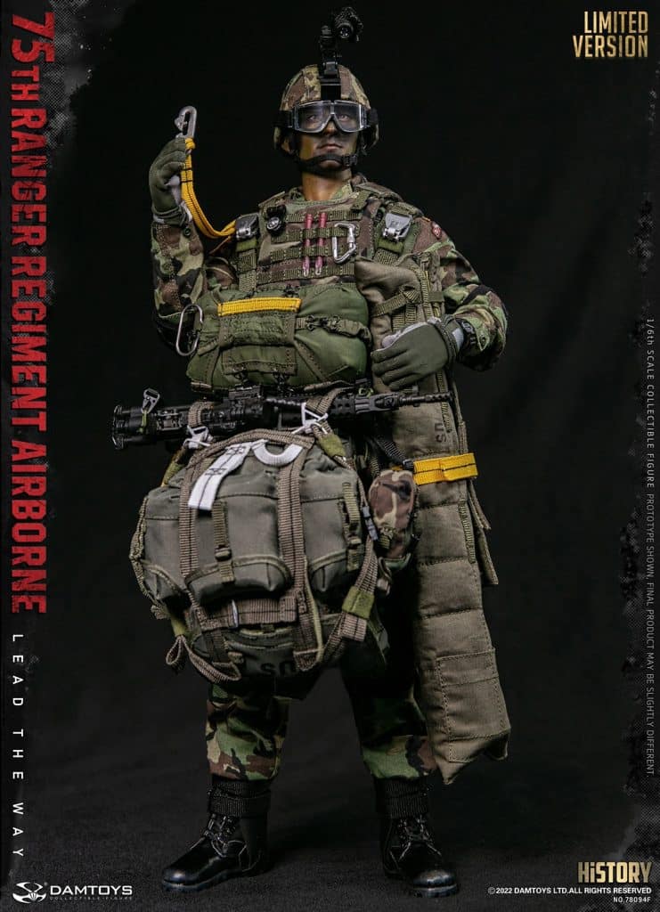 1/6 Scale DamToys Modern US 75th Ranger Regiment Airborne Saw Gunner ...