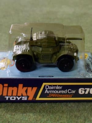 Dinky Toys Daimler Armoured Car Speedwheels 676