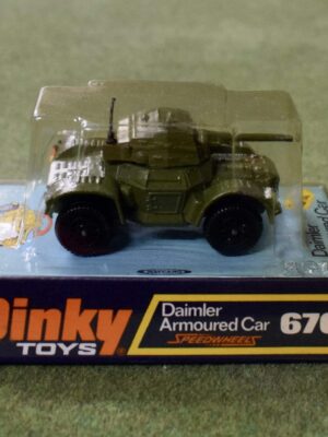 Dinky Toys Daimler Armoured Car Speedwheels 676