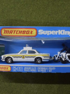 Matchbox Superkings K-66 Jaguar XJ/12 Police Patrol