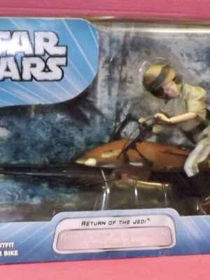Hasbro Star Wars Saga 12" Princess Leia Speeder Bike Return Of The Jedi