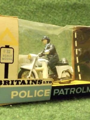 Britains Motorcycles Police Patrolman 9697