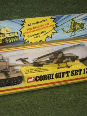 Corgi Gift Set 17 Tiger Mk.1 Tank Bell AH-1G Helicopter And Saladin Armoured Car GS17