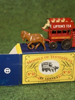 Lesney Models Of YesterYear Horse Drawn Bus No 12 Liptons Tea