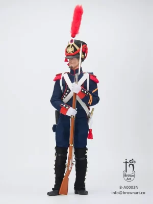 1/6 Scale Brown Art Napoleonic French Artillery Gunner Of The Guard B-A0003N