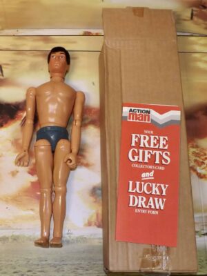 Vintage Action Man Brown Flocked Eagle Eye
