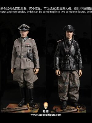 1/6 Scale Facepool Discover History WWII German Ace Tank Commander Wittmann FP019B Special ver