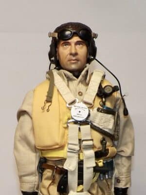1/6 Scale Loose As Pictured Custom WWII German Pilot / Air Crew For DID Dragon Figures R329