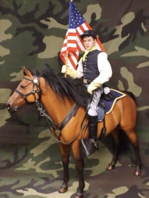 1/6 Scale Loose As Pictured Custom US Civil War US Horse And Rider For DID Dragon In Dreams Figures Will