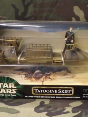 Star Wars The Power Of The Force Tatooine Skiff With Jedi Knight Luke Skywalker