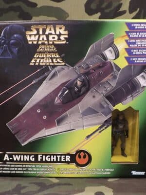 Star Wars The Power Of The Force A-Wing Fighter With Exclusive A-Wing Pilot
