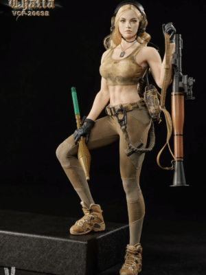 VERYCOOL 1/6 Desert Female Soldier Thalia Action Figure Blonde Hair VCF-2069B
